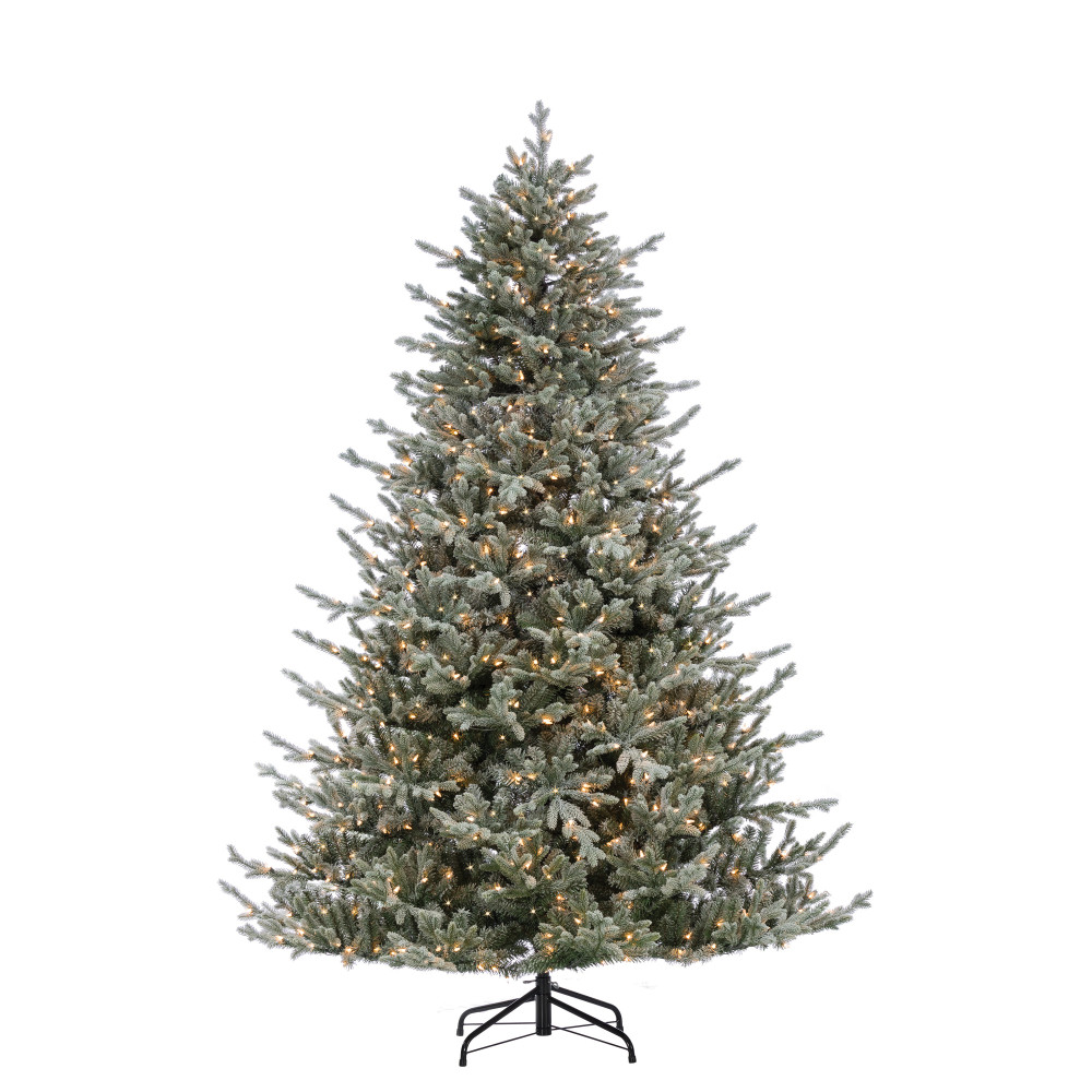 Sterling Pre-Lit Flocked Olympia Fir Christmas Tree – 7.5 Ft